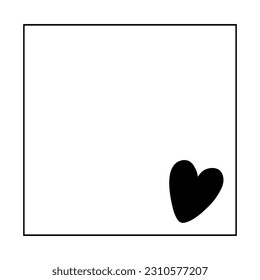 Cute paper stickers for notes. Rough, sloppy texture. Digital Bullet Journal.