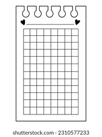 Cute paper stickers for notes. Rough, sloppy texture. Digital Bullet Journal.