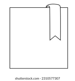 Pegatinas de papel para notas. Rústica, textura descuidada. Boletín de viñetas digitales.