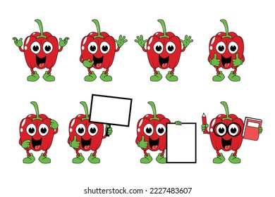 cute paprica cartoon illustration graphic