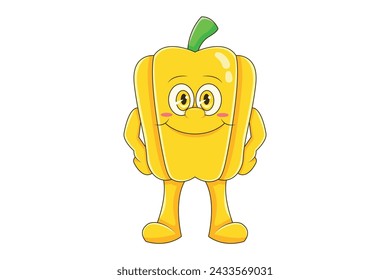 Cute Paprika Character Design Illustration