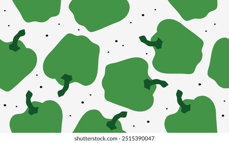 Cute paprika pattern background vector design