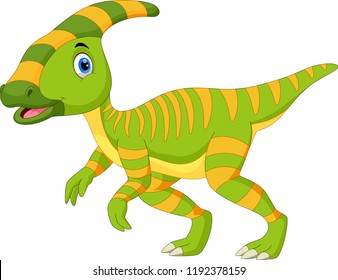 Cute Parasaurolophus Dinosaur Cartoon