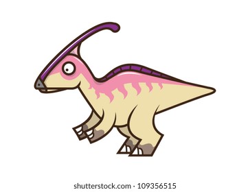 Cute Parasaurolophus Vector