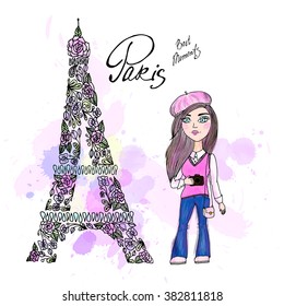 Cute Paris Card