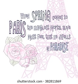 Cute Paris Card