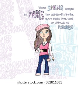 Cute Paris Card