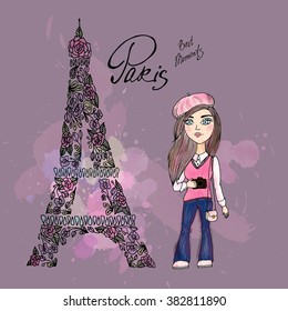 Cute Paris Card