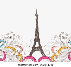 Cute Paris doodle