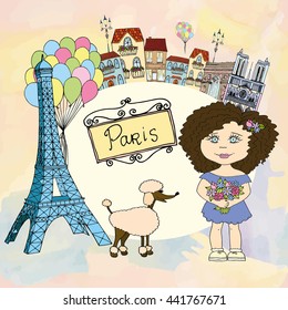 Cute Paris Street Card