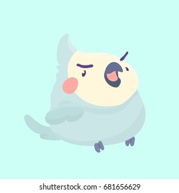 Cute parrot bird cartoon.