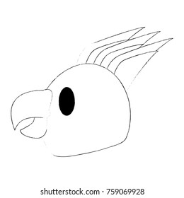 Cute parrot bird cartoon