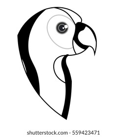 cute parrot pet icon