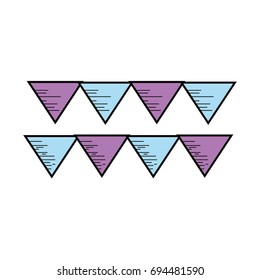 cute party flag decoration design