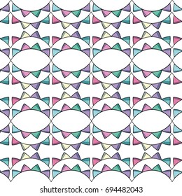 cute party flag decoration design background