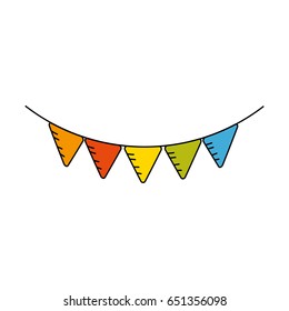 cute party flag hanging design