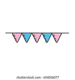 cute party flag hanging design