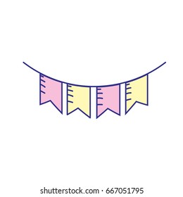 cute party flag hanging design
