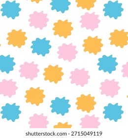 Patrón Abstractas lindo del estilo del Loofah del pastel para los Productos de los niños, la papelería, la tela, y el papel de embalaje