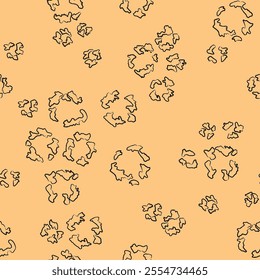 Cute pastel animal print pattern