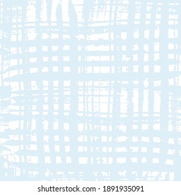 Cute pastel blue vector seamless pattern with crossed brush strokes. Abstract background with textured crossing stripes for textile, wrapping paper, surface, wallpaper design