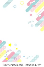 Cute Pastel Business Background Geometric