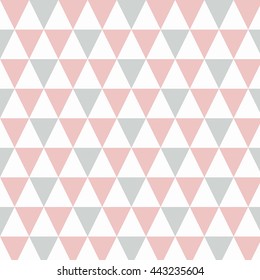  Cute pastel color triangle pattern. Vector background. Geometric abstract texture