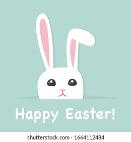 Cute pastel Easter greeting card vector illustration