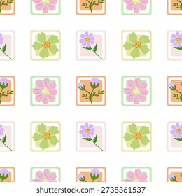 Cute Pastel Floral Seamless