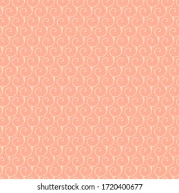 Frisch pastellfarbener Hintergrund. Curls. Dieses Muster eignet sich für Stoffe, T-Shirts, Geschenkverpackungen, Postkarten und andere Druckflächen.