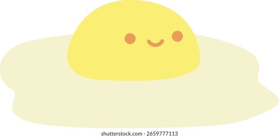 Cute pastel items for sticky notes, memo or notebook stickers elements. cute melt eggs icon