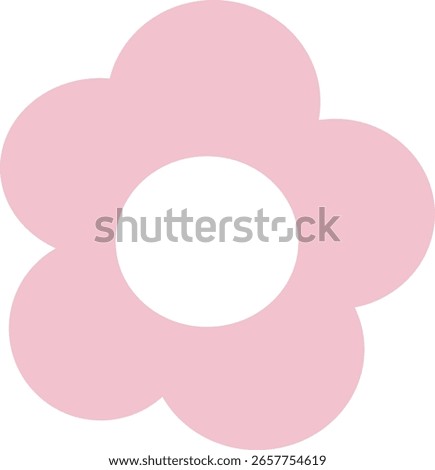 Cute pastel items for sticky notes, memo or notebook stickers elements. cute pink flower icon