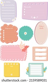 Cute Pastel Notes for Planner
