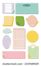 Cute Pastel Notes for Planner