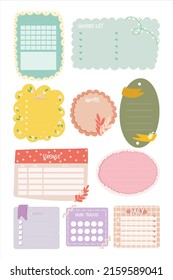 Cute Pastel Notes for Planner