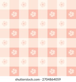 Lindo fondo de patrón de guinga rosa pastel