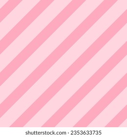 Cute pastel pink striped fashion seamless pattern in barbie style. Pink core. Lined graphic texture for dress, skirt, scarf, throw, jacket, fashion fabric print. Vector illustration