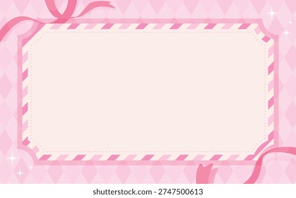 Lindo marco boleto rosa
