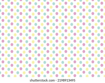 Cute Pastel Polka Dot Pattern Background Stock Vector (Royalty Free ...