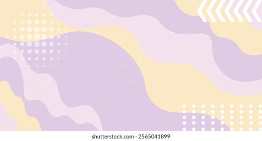 Cute pastel purple abstract shape with bitcoin on white background, modern, vector illustration.