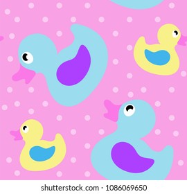 Cute Pastel Rubber Duck Ducky Print