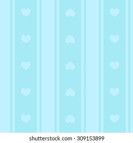 cute pastel strip with hearts seamless pattern