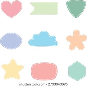 Lindas Formas Vector pastel
