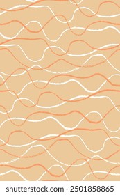 Cute pastel wavy lines texture pattern