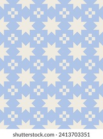 Cute patchwork seamless pattern. Vector illustration.