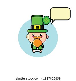 Cute patrick character illustration design