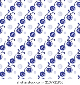 cute pattern baroque and Chinese style, Abstract blue and white background for design, porcelain, chinaware, ceramic tile, ceiling, texture, indigo, wall, paper, silk and fabric, vector illustration