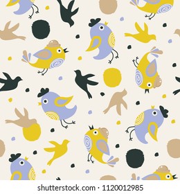 Cute pattern with birds.