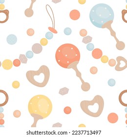 Cute pattern of boho baby toys for fabric