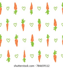 Cute pattern with carrots